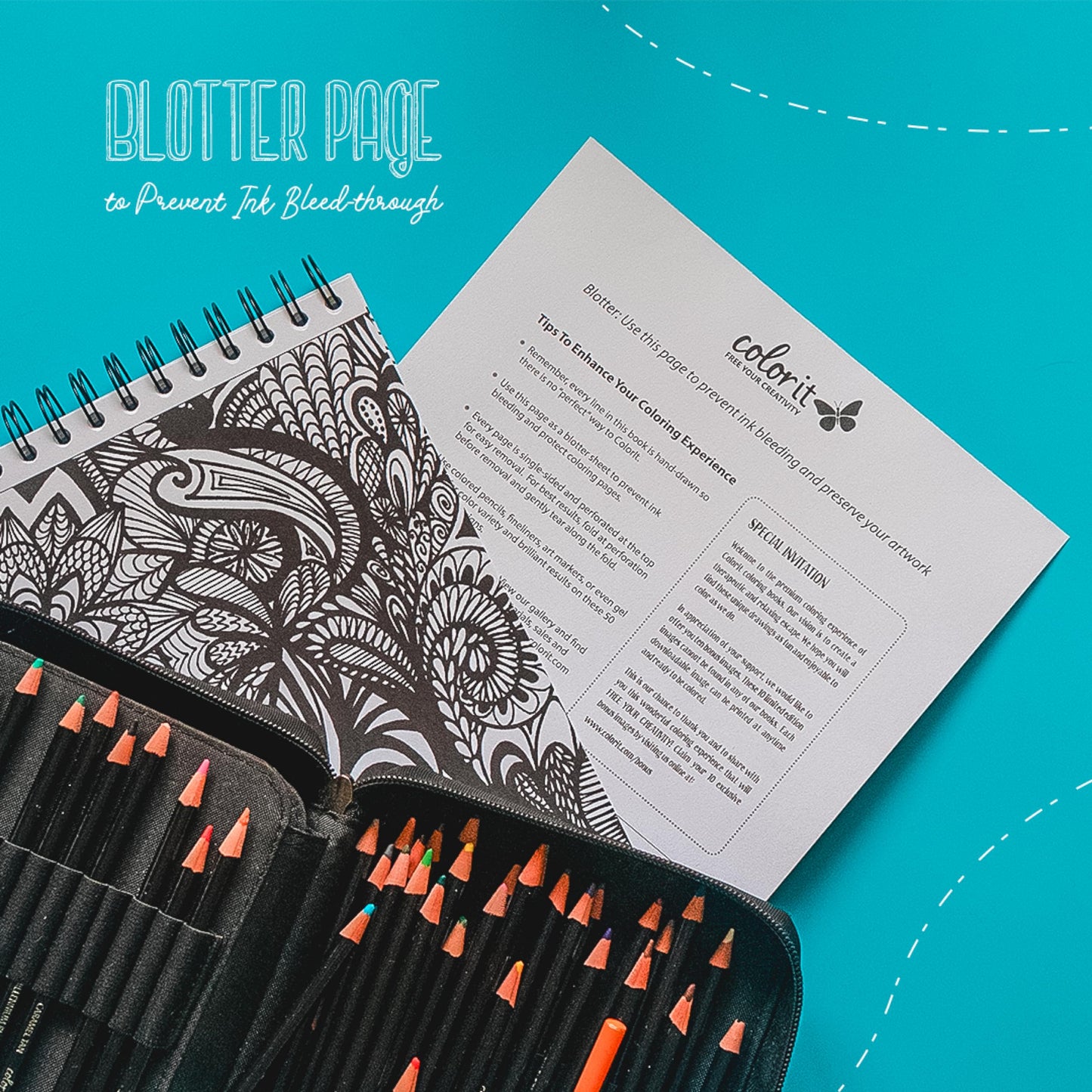 Calming Doodles Adult Coloring Book - Features 50 Original Hand Drawn Anti-Stress Zentangle Designs