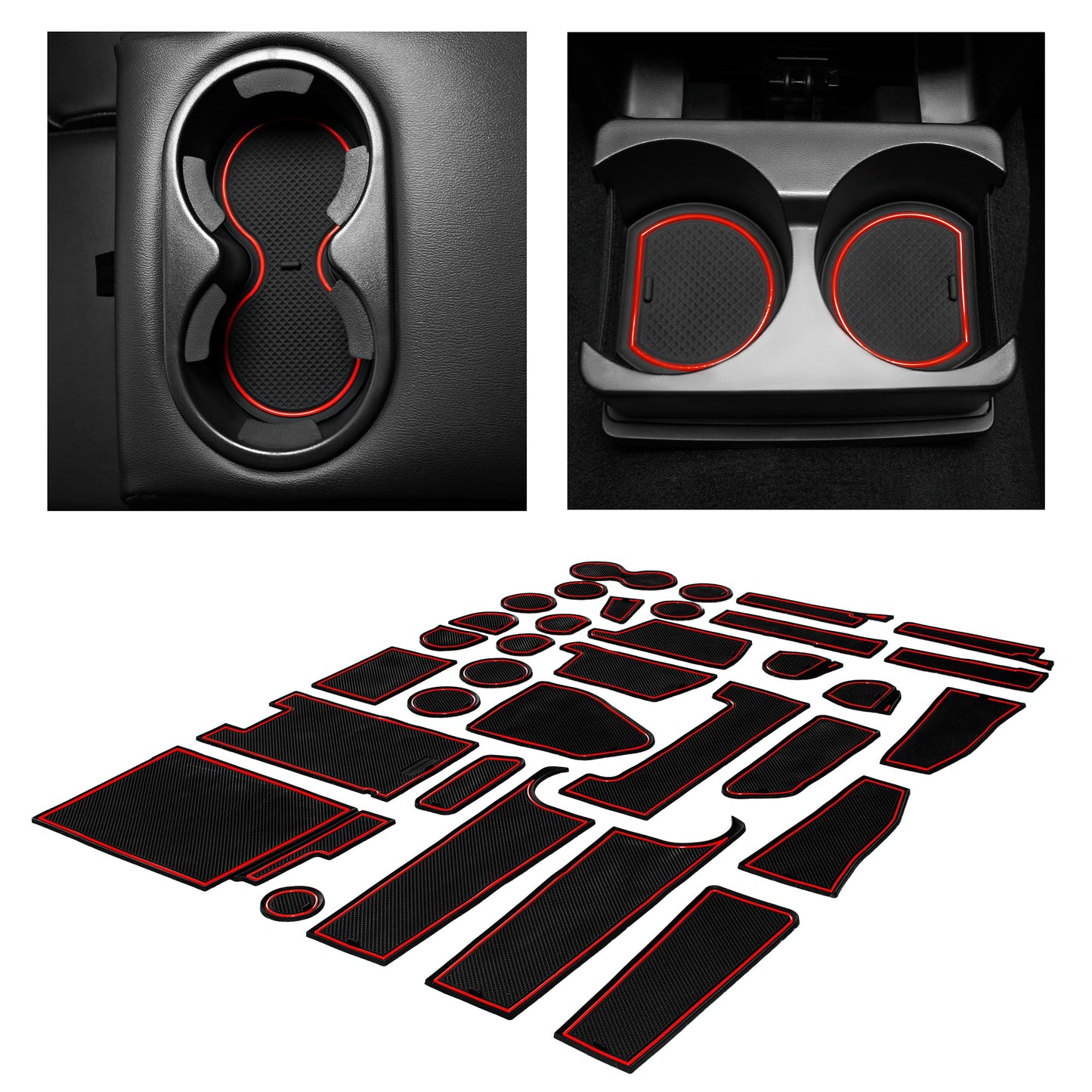 2014-2015 Ford Explorer - Premium Cup Holder Liners Kit