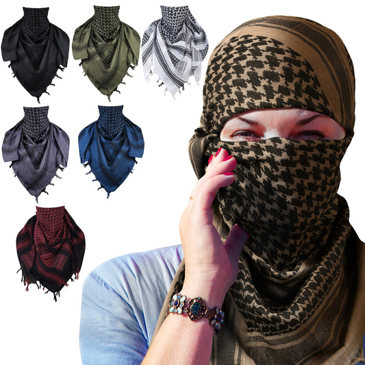 Shemagh Tactical Desert Military Head Scarf Men Women Motorcycle Face Mask Biker Arab Wrap Summer Keffiyeh Cover Scarves…