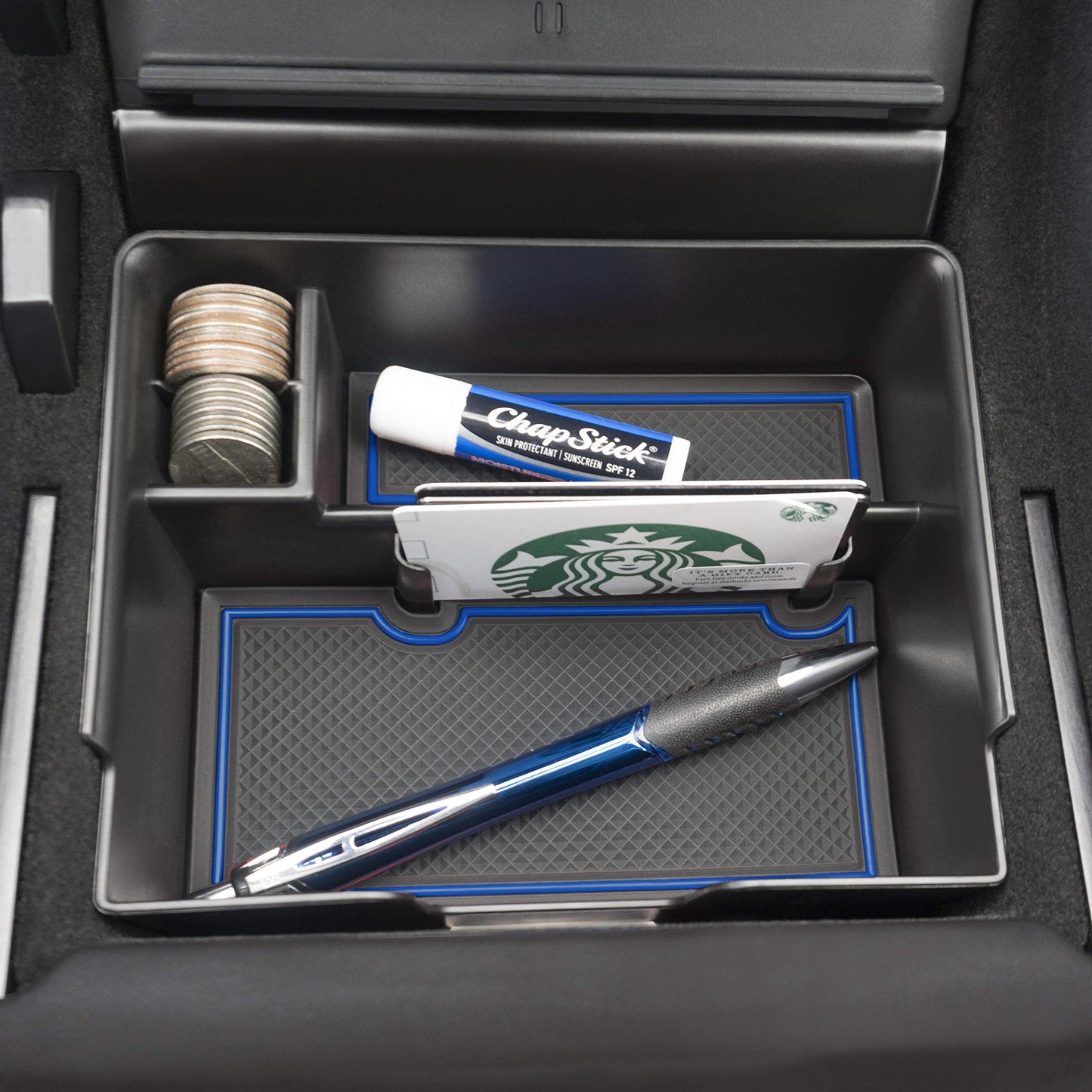 CupHolderHero 2017-2019 Tesla Model 3 - Premium Console Tray Organizer with Liners Kit