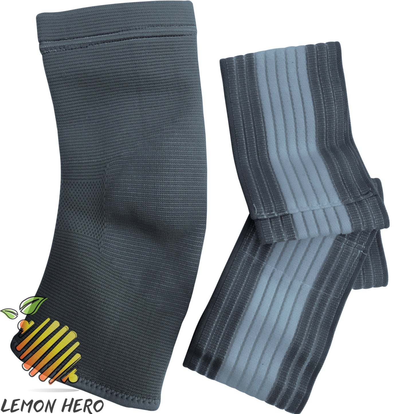 Lemon Hero Foot Compression Sock With Adjustable Elasticated Wrap