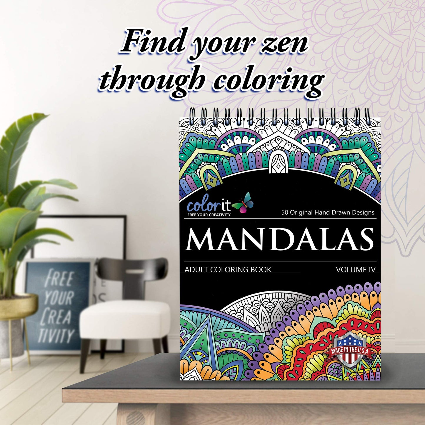 Mandalas to Color Volume IV Coloring Book for Adults Relaxation