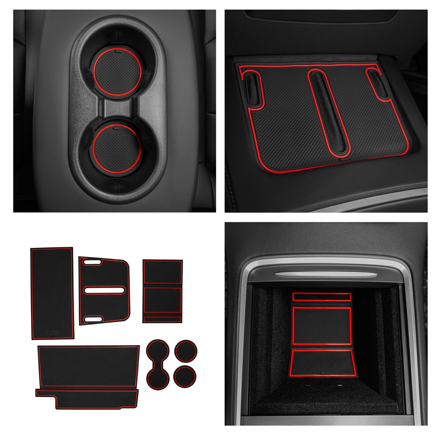 2021-2022 Tesla Model 3 - Premium Cup Holder Liners Kit