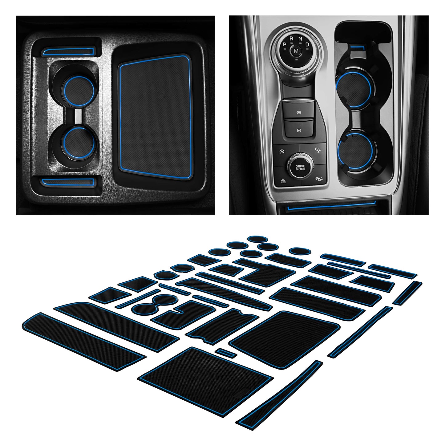 2020-2022 Ford Explorer - Premium Cup Holder Liners Kit