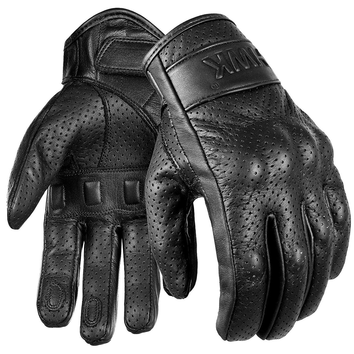 HWK Motorcycle Gloves Men Motocross Motorbike Tactical Moto Riding Biker Leather Driving Racing Gloves