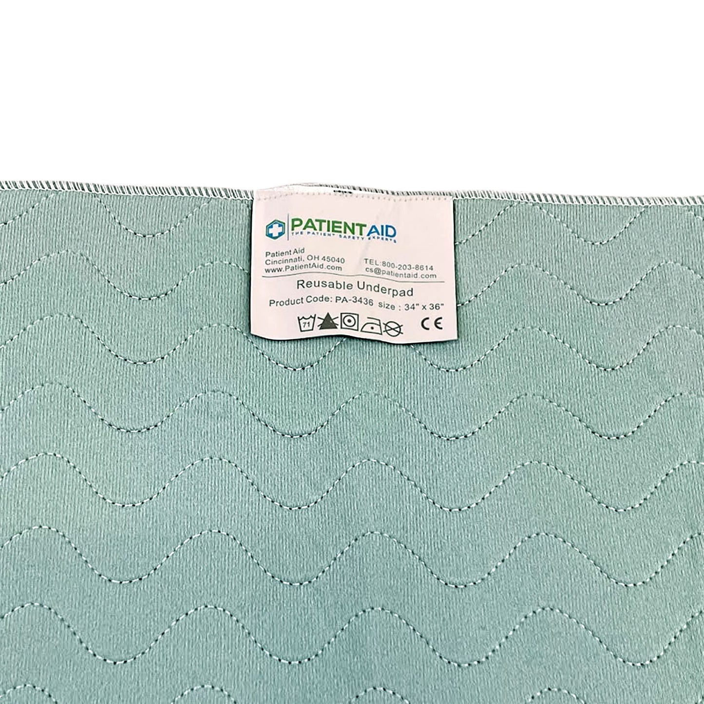 Patient Aid 34" x 36" Bed Pad (2 Pack) - Incontinence Mattress Bedding Protector Liner Underpad - Reusable, Washable, Waterproof - Adult & Children - Home Care & Hospital Use - Premium Quality