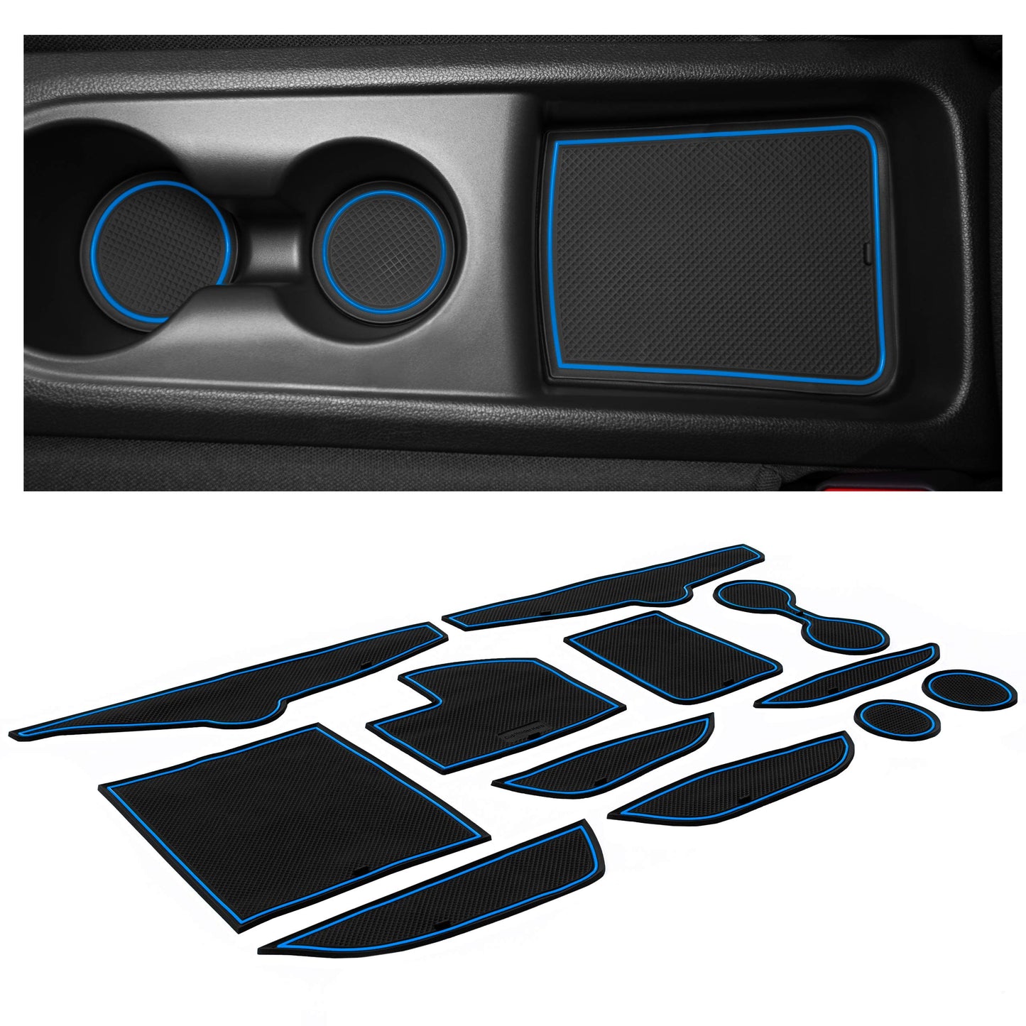 2019-2022 Hyundai Veloster - Premium Cup Holder Liners Kit