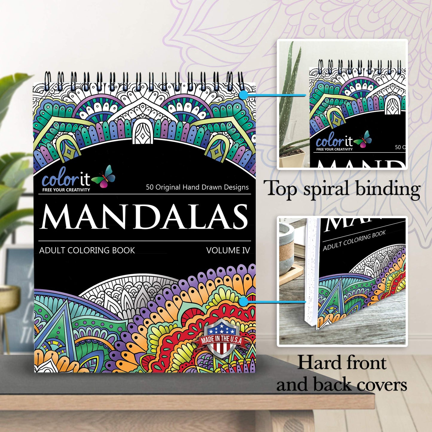 Mandalas to Color Volume IV Coloring Book for Adults Relaxation