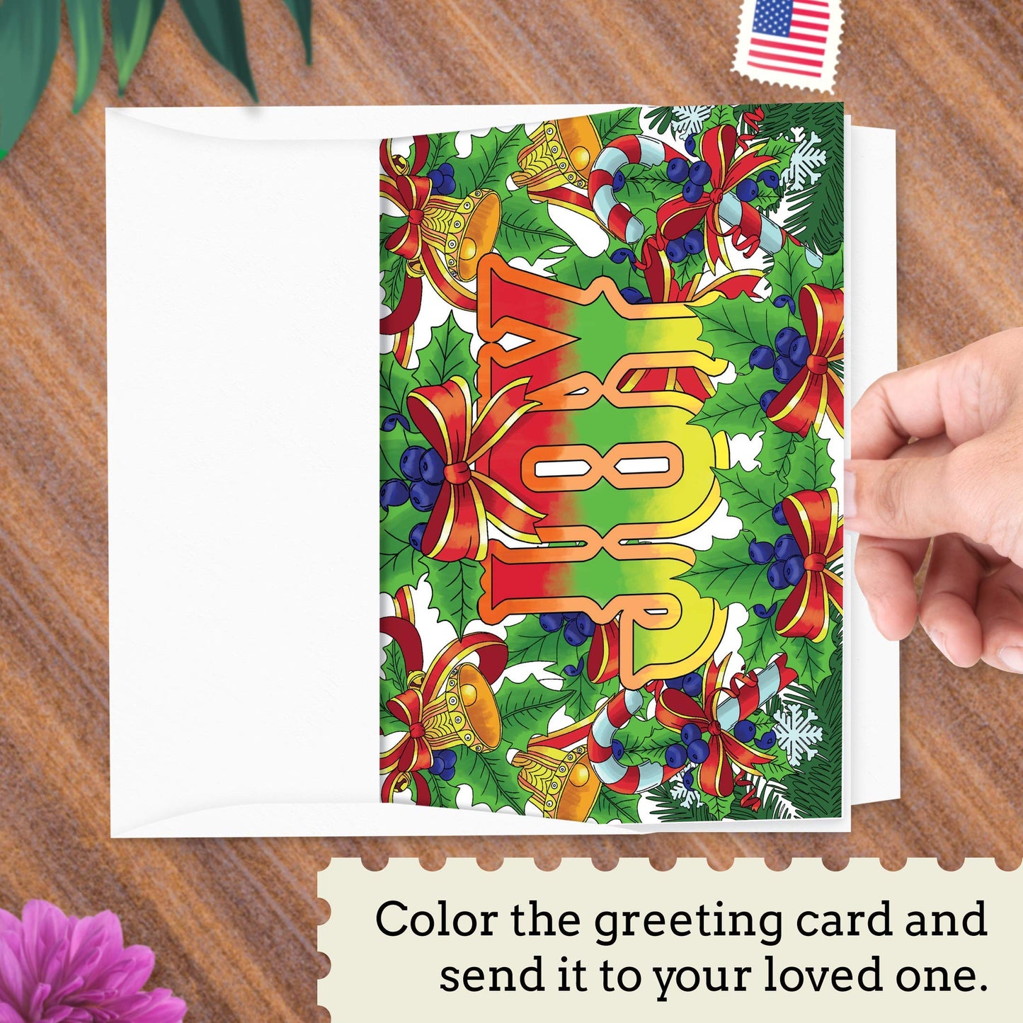 Unique Colorable Greeting Cards (12 Cards to Color with 12 Different Designs, Blank Inside, and 12 White Envelopes)