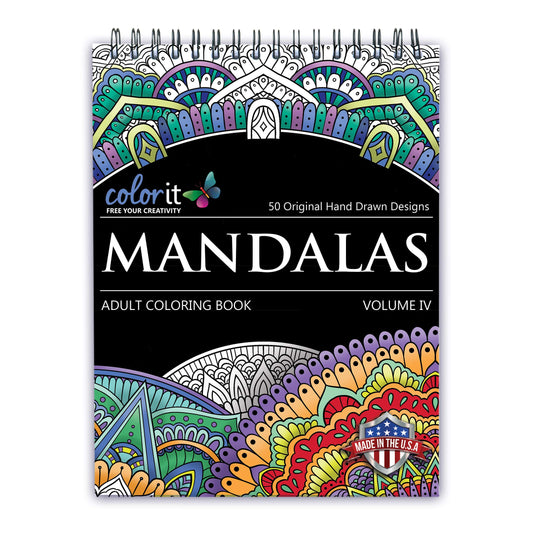 Mandalas to Color Volume IV Coloring Book for Adults Relaxation